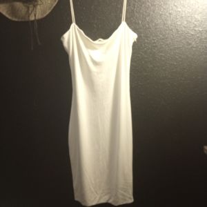 White double lined sexy dress